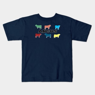 Angus Cows Farming Cow Cattle Kids T-Shirt